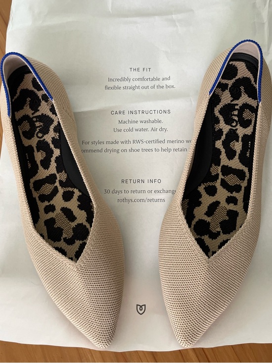 Rothy's Shoes - Rothy’s Point II Flats in Ecru